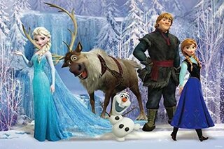 Birthday Party Backdrop frozen 7'x5'