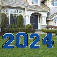 Grad Sign 2024 Blue