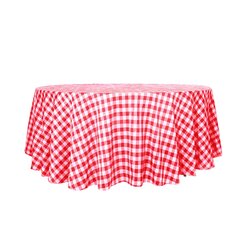 Table cover 120: Red & White Checkered