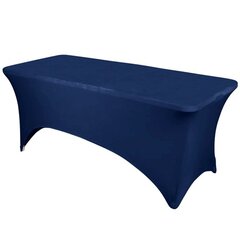 Table cover- Spandex 6' rectangular navy blue