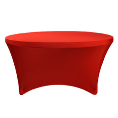 Table Cover Round Red 60