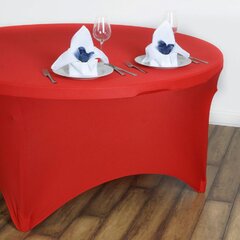 Table Cover Round Spandex 60' Red