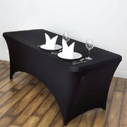 Table Cover #2 Black rectangular 6'