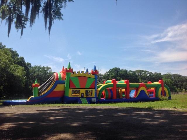 80ft Obstacle Course Bounce House