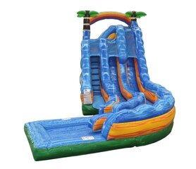 20ft Tropical Thunder Dual lane Waterslide