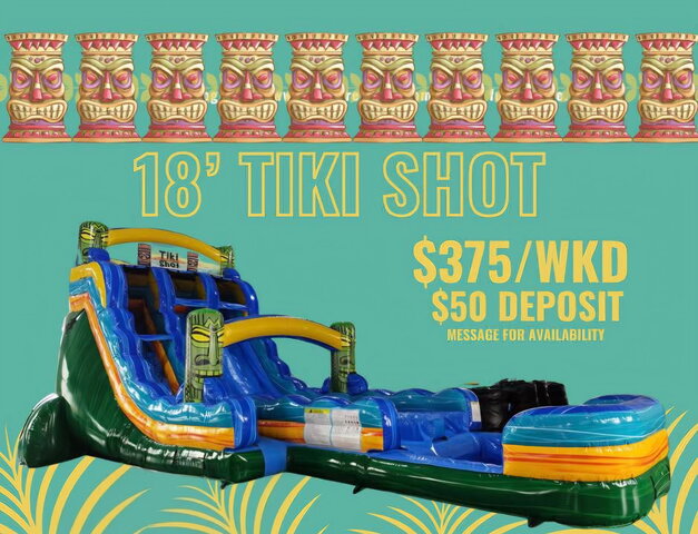 18 ft Tiki Shot Waterslide