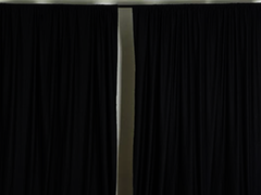 Black Poly Semi-Sheer Drape 5'x10'