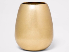 Brass Hurricane Vase