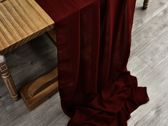 Burgundy Chiffon Runner