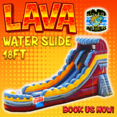 Lava waterslide