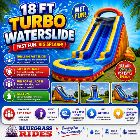 18 Ft Turbo Waterslide