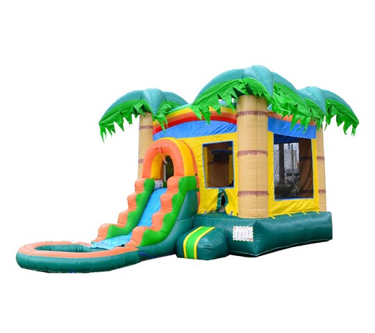 Tropical Combo Waterslide & Bounce