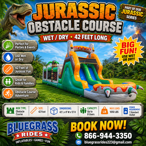 Jurassic Obstacle Course 42FT