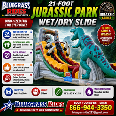 21Ft Jurassic Park Wet/Dry Slide