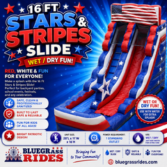 16FT STARS & STRIPES SLIDE