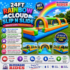 24ft Rainbow Slip N Slide