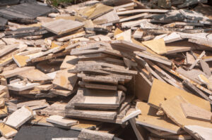 Construction mess that can go in a rental dumpster from BlueBox Rental in Hagerstown, MD