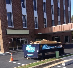 Rental Dumpster at Renovation project in Hagerstown, MD in Washington County, MD