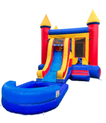Castle Combo Slide With Pool Multi Color #C004