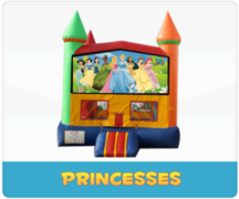 Rainbow Princess Bounce House
