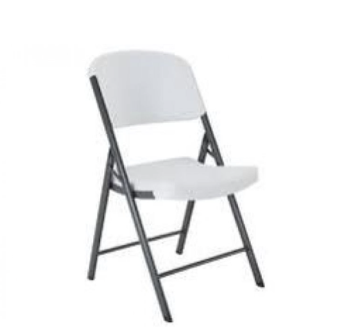 Chairs Lifetime White Thick Plastic