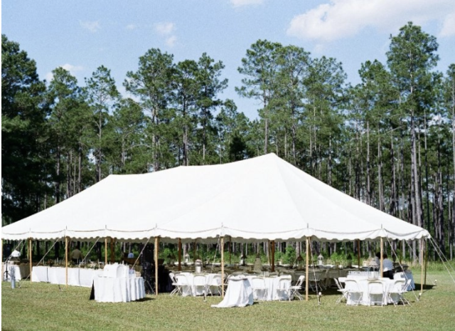 30 X 45 White Tent (pole tent)