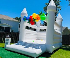 Solid White Wedding/Gender Reveal Castle Bounce House