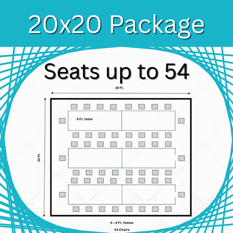 20 x 20 High Peak Package (Seats 54)
