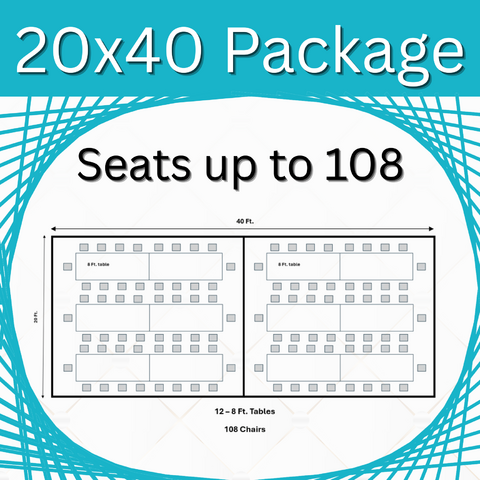 20 x 40 High Peak Package (Seats 108)