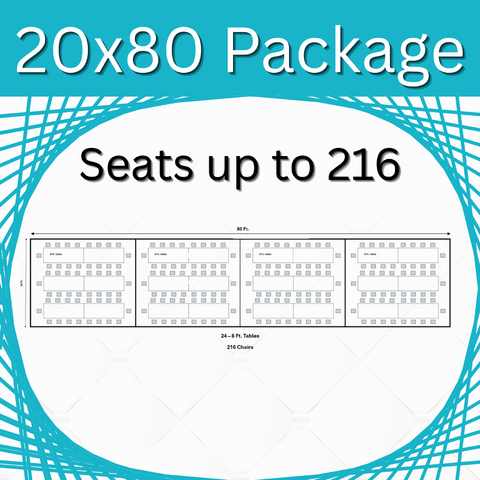 20 x 80 High Peak Package (Seats 216)