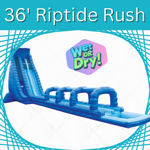 36 ft Dual Lane Riptide Rush Slide