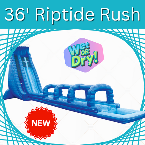 36 ft Dual Lane Riptide Rush Slide