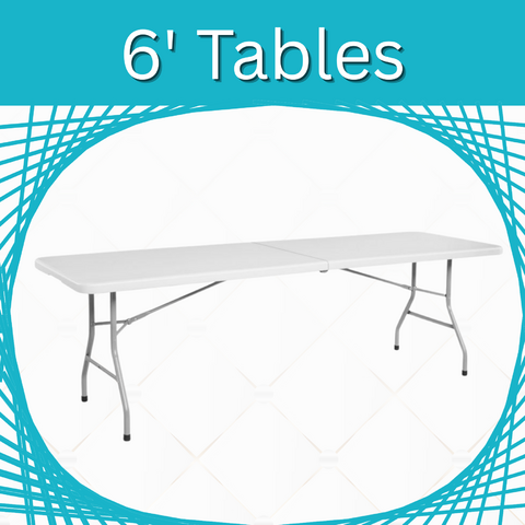 6 ft Folding Tables