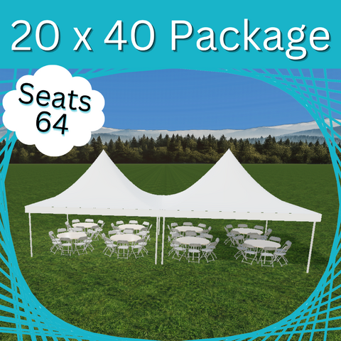 20 x 40 Tent Round Package