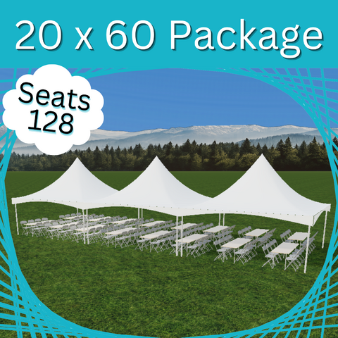 20 x 60 Tent Package Banquet