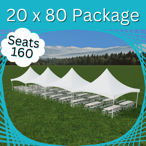 20 x 80 Tent Package Banquet