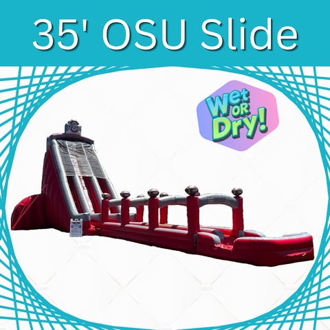 35 ft Dual Lane  OSU Slide (Wet or Dry!)