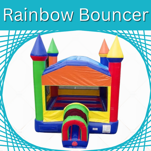 Rainbow Bounce Castle