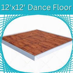 12'x12' Wood Grain Dance Floor