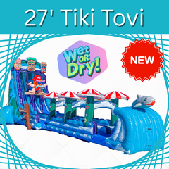 27' Tiki Tovi Slide inflatable rental in Powell, Ohio