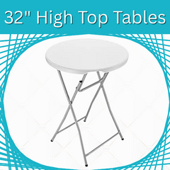 32" High Top Table (bar height)