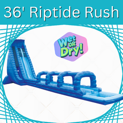 36 ft Dual Lane Riptide Rush Slide