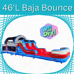 Baja Bounce Obstacle Course (Wet or Dry, 46 ft Long)