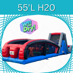 H20 Obstacle Course (Wet or Dry, 55 ft long)