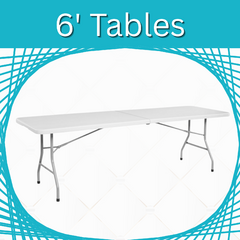 6 ft Folding Tables