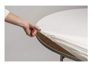 60 inch (5ft)  Plastic fitted table Covers for round tables