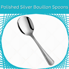 Polished Silver Bouillon Spoon