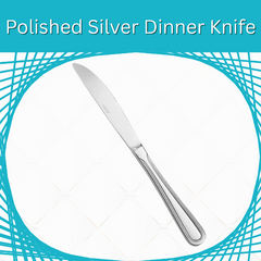 Polished Silver Dinner Knife