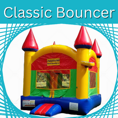 Classic Bounce Castle w/ 2 Basketball hoops