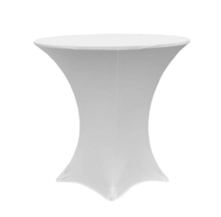 High Top Spandex Tablecloths WHITE